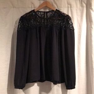 NWT LOFT Navy Blouse - Brand New!